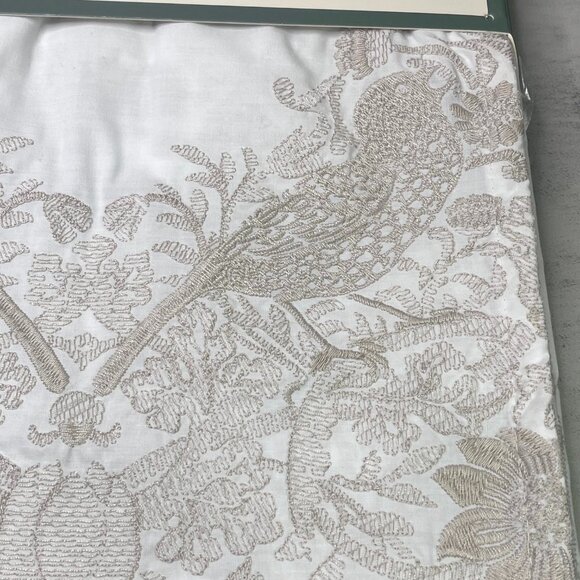 Morris & Co Embroidered Shower Curtain Strawberry Thief - NEW - Picture 4 of 4